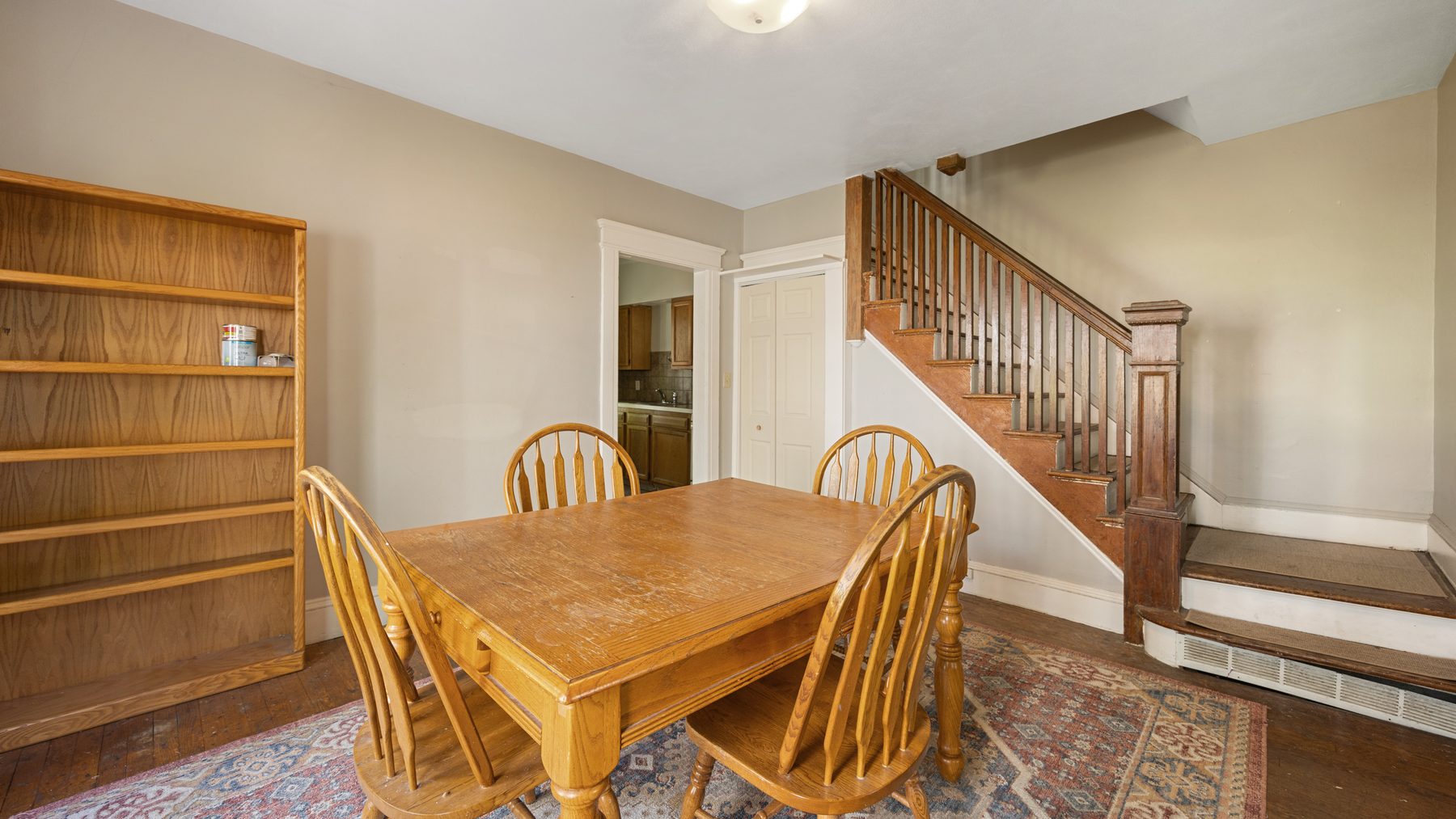 135 Redfield Place - dining room with stairs to the second floor