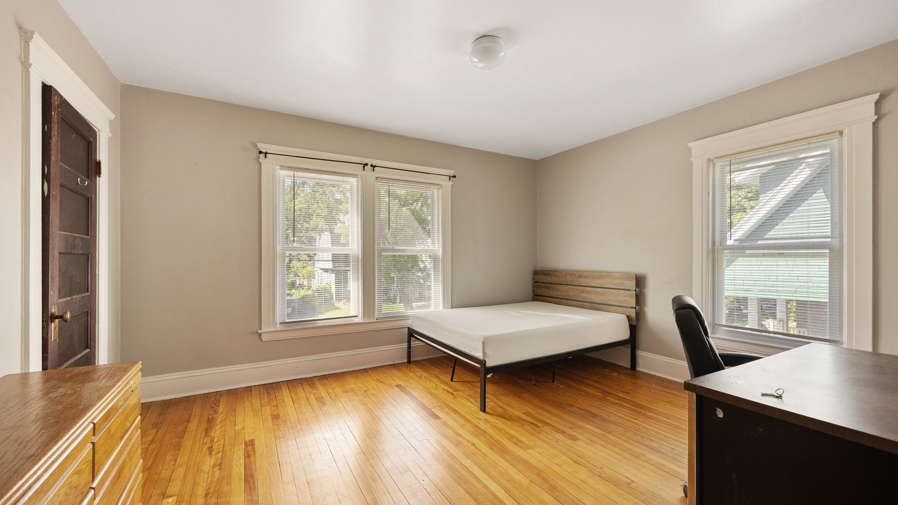 135 Redfield Place - bedroom with two windows and desk