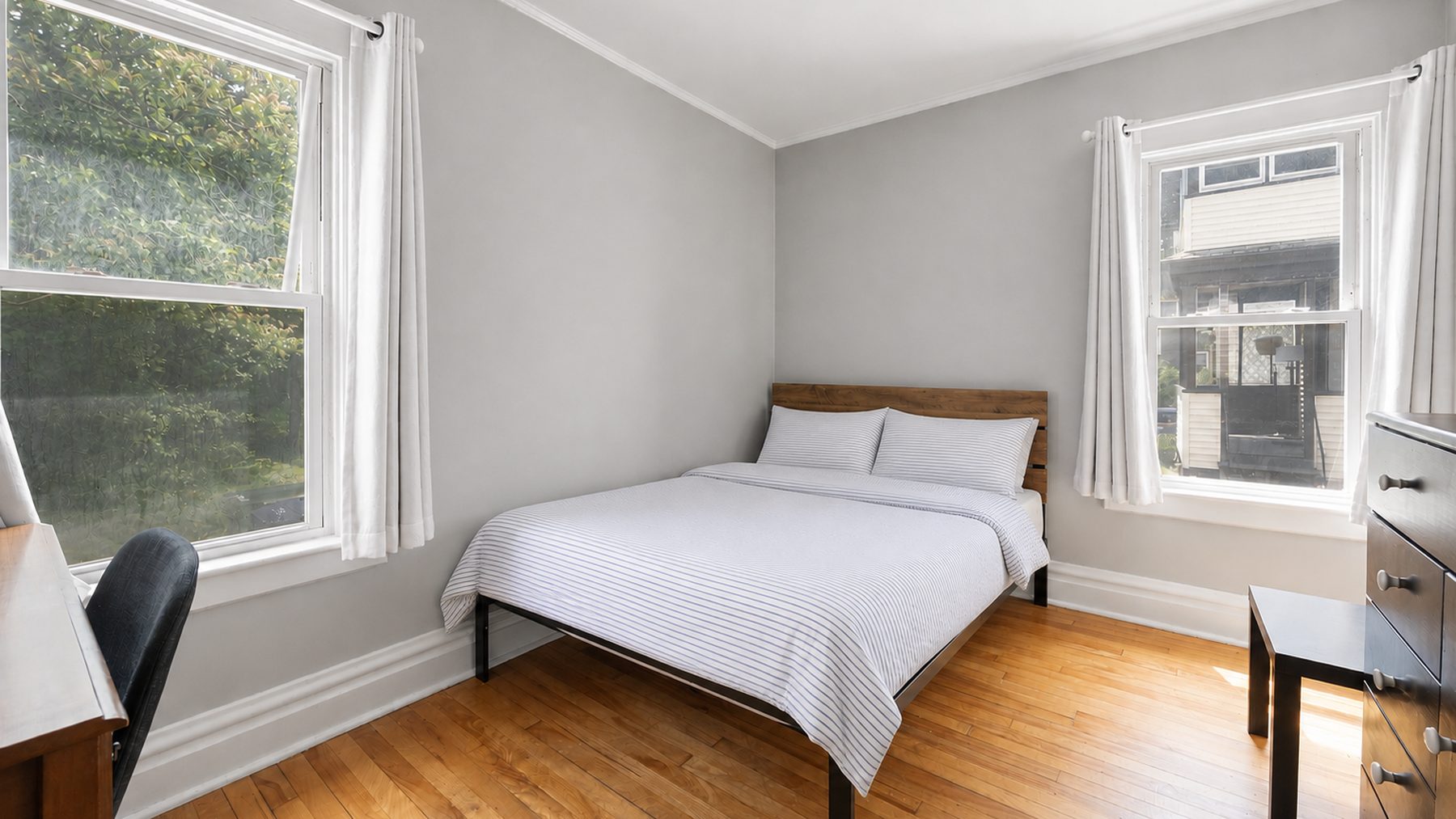823 Ackerman Avenue - bedroom with two windows and desk