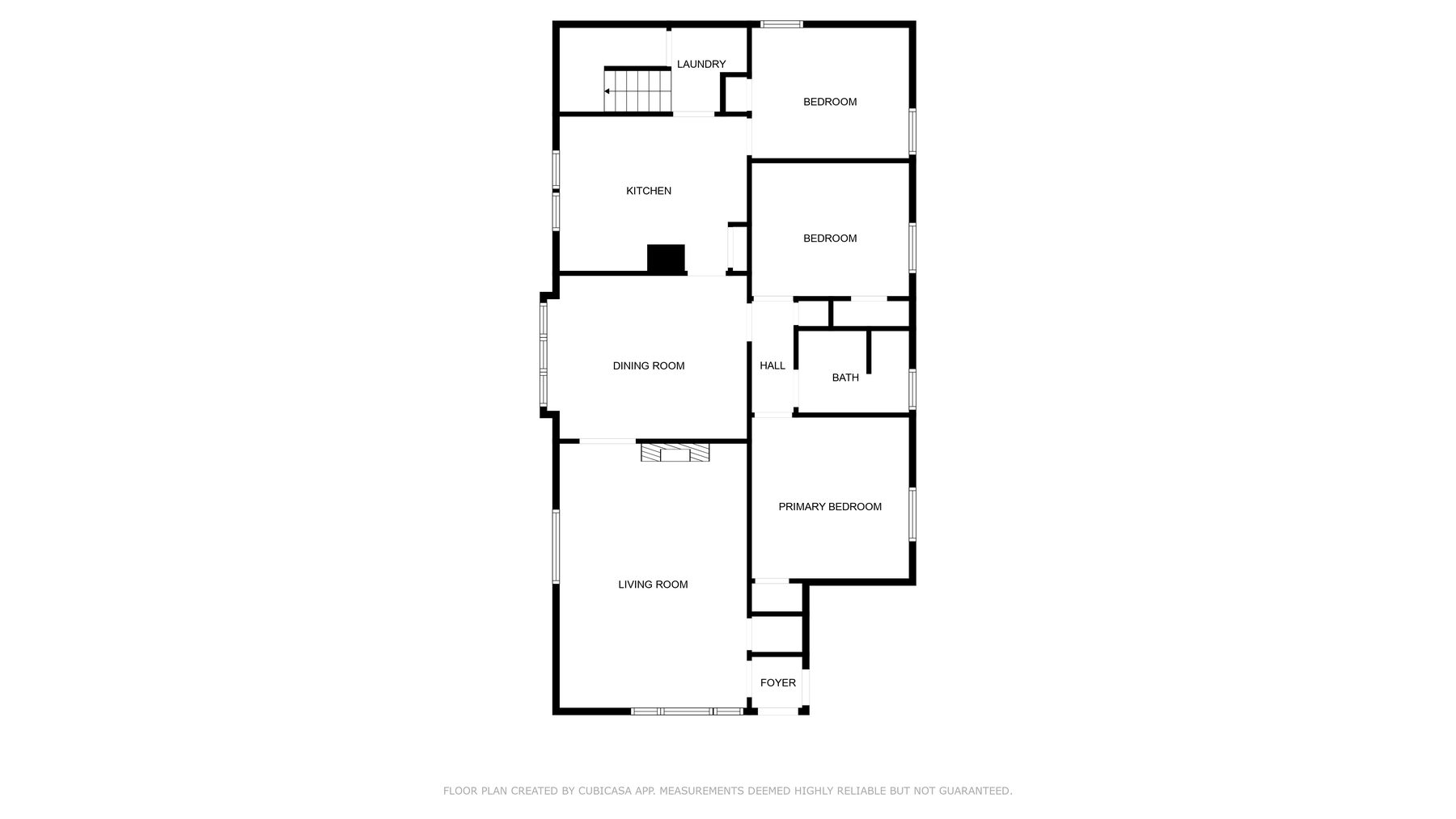823 Ackerman Avenue - first-floor plan
